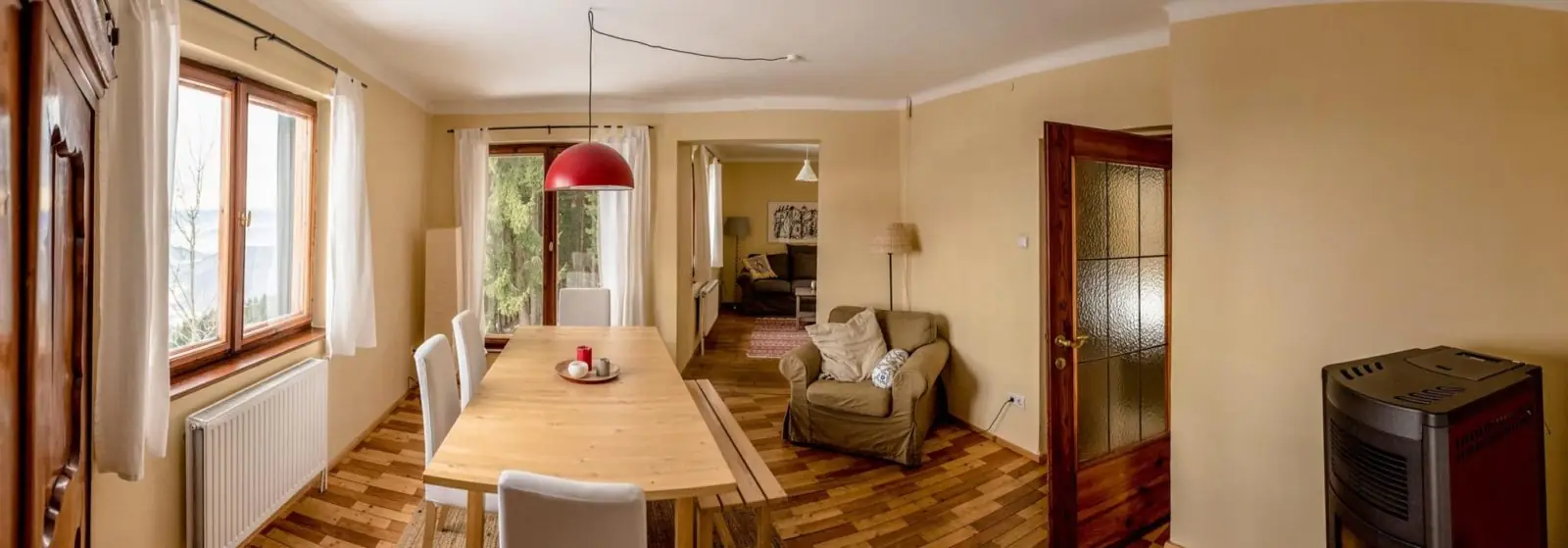 Living and dining room